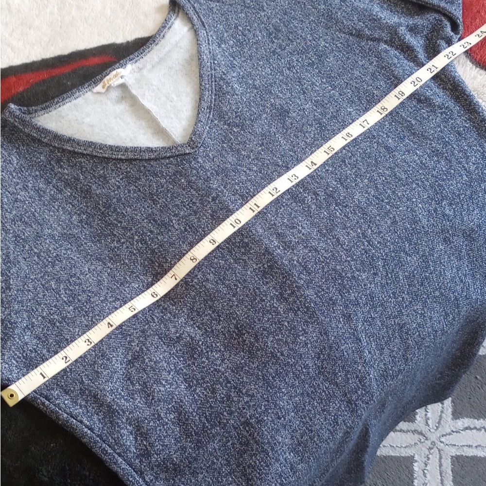🌹French V Neck Fleece Slouch Dress.   B4 - Picture 8 of 8